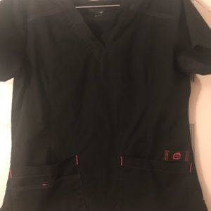 Black scrub top